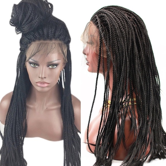 ?MaRci 24 ” BLACK Braided LaceFront WIG *NWT* main image 8